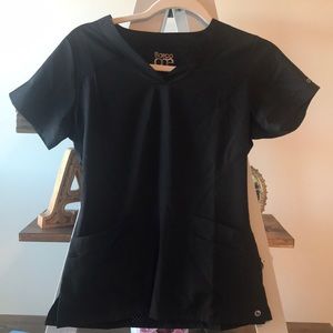 Black barco scrub top